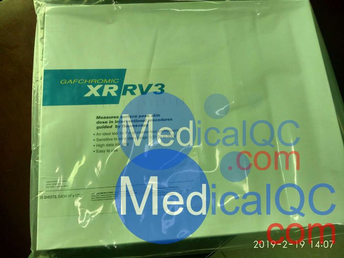 Gafchromic XR-RV3皮肤剂量QA免冲洗胶片，Gafchromic XR-RV3胶片