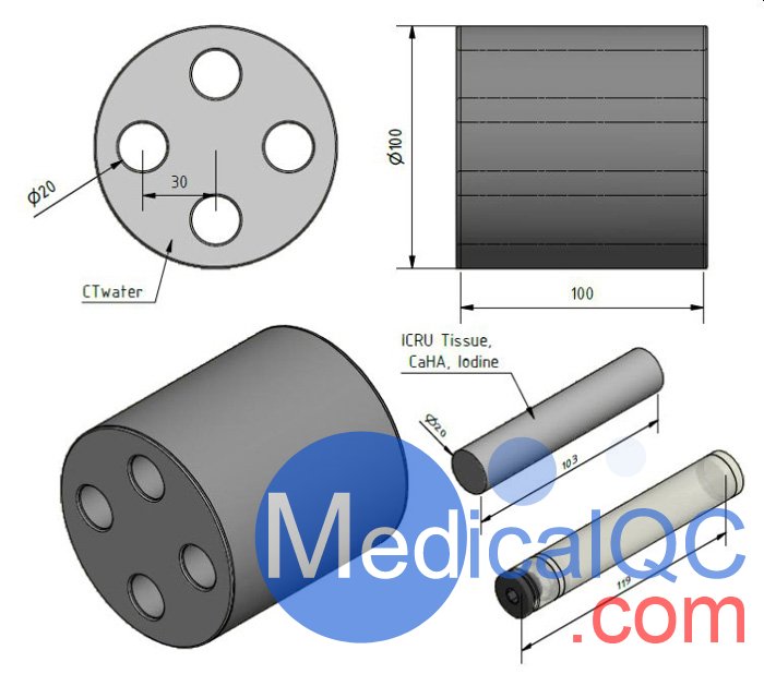 QRM-SCT光谱CT模体，QRM-SCT CT测试模体尺寸
