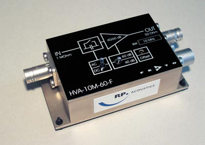 RP 10L PVDF水听器，RP 10S PVDF低频针式水听器前置放大器
