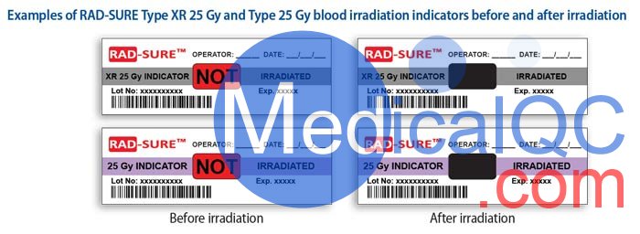 Rad-Sure血液辐照标签，Rad-Sure辐照指示胶片，Rad-Sure辐照胶片