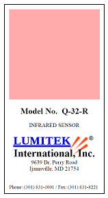 LUMITEK红外显示卡,LUMITEK Q-32-R红外显示卡