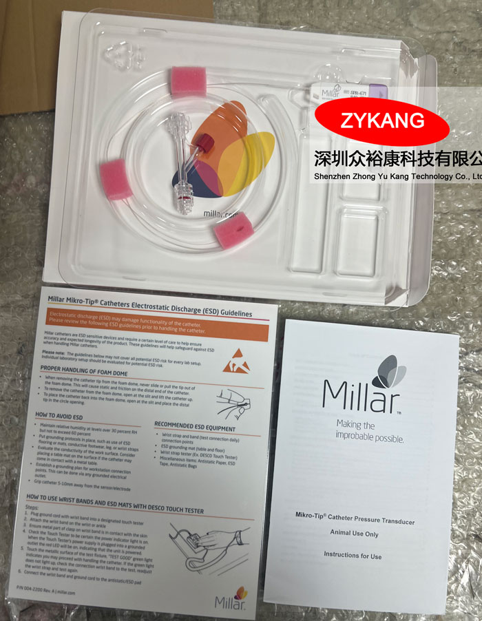 Millar SPR-671大鼠压力导管实物拍摄图