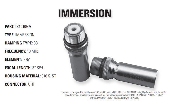 TLC IS1010GA水浸式超声探头,IS1010GA超声探头